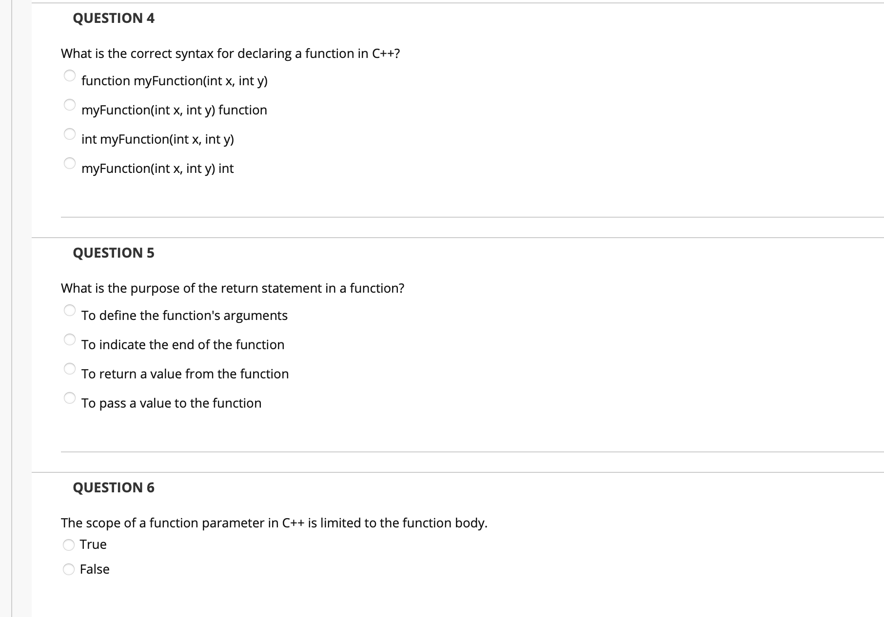 Solved A function in C++ can be called from within another | Chegg.com