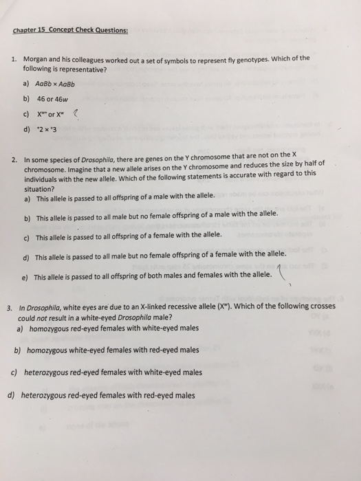 Solved Chapter15-conceptCheckQuestions? 1. Morgan and his | Chegg.com