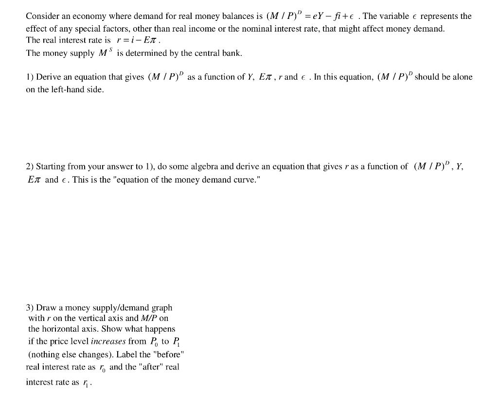 consider-an-economy-where-demand-for-real-money-chegg
