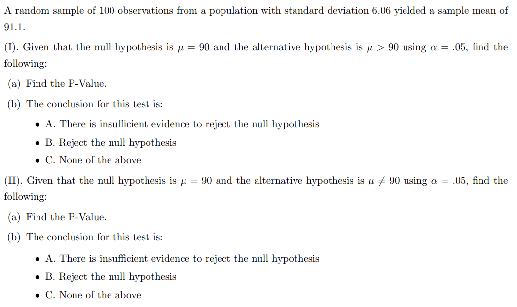 Solved A Random Sample Of 100 Observations From A Population | Chegg.com