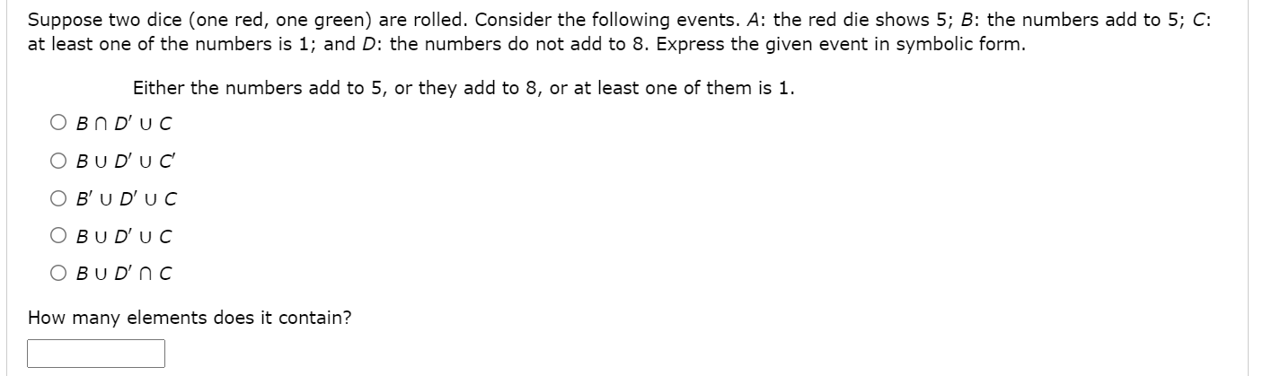 solved-suppose-two-dice-one-red-one-green-are-rolled-chegg