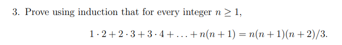 Solved 3. Prove using induction that for every integer n > | Chegg.com