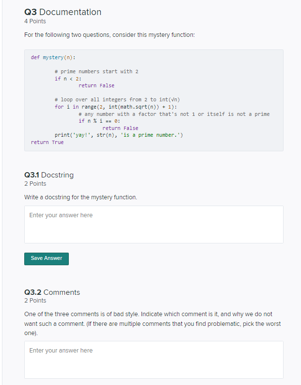 Solved def mystery (n) : # prime numbers start with 2 if n