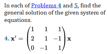 Solved In each of Problems 4 and 5, find the general | Chegg.com
