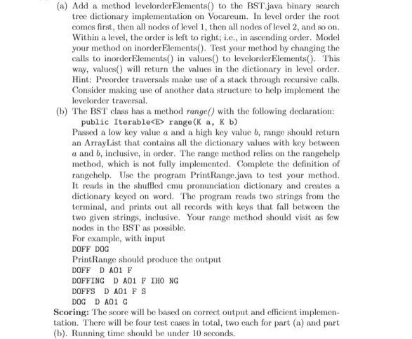 Solved JAVA - Part A and B - *USE HINTS GIVEN TO MAKE | Chegg.com