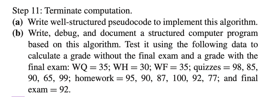 2.6 The following algorithm is designed to determine | Chegg.com
