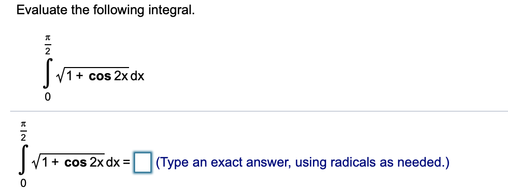 integral 1 cos 2 2x dx