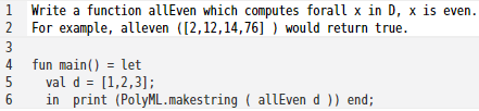 Solved 1 Write a function allEven which computes forall x in | Chegg.com