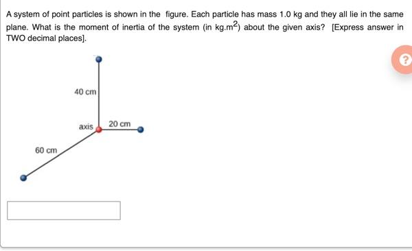 Solved 12. A system of point particles is shown in the | Chegg.com