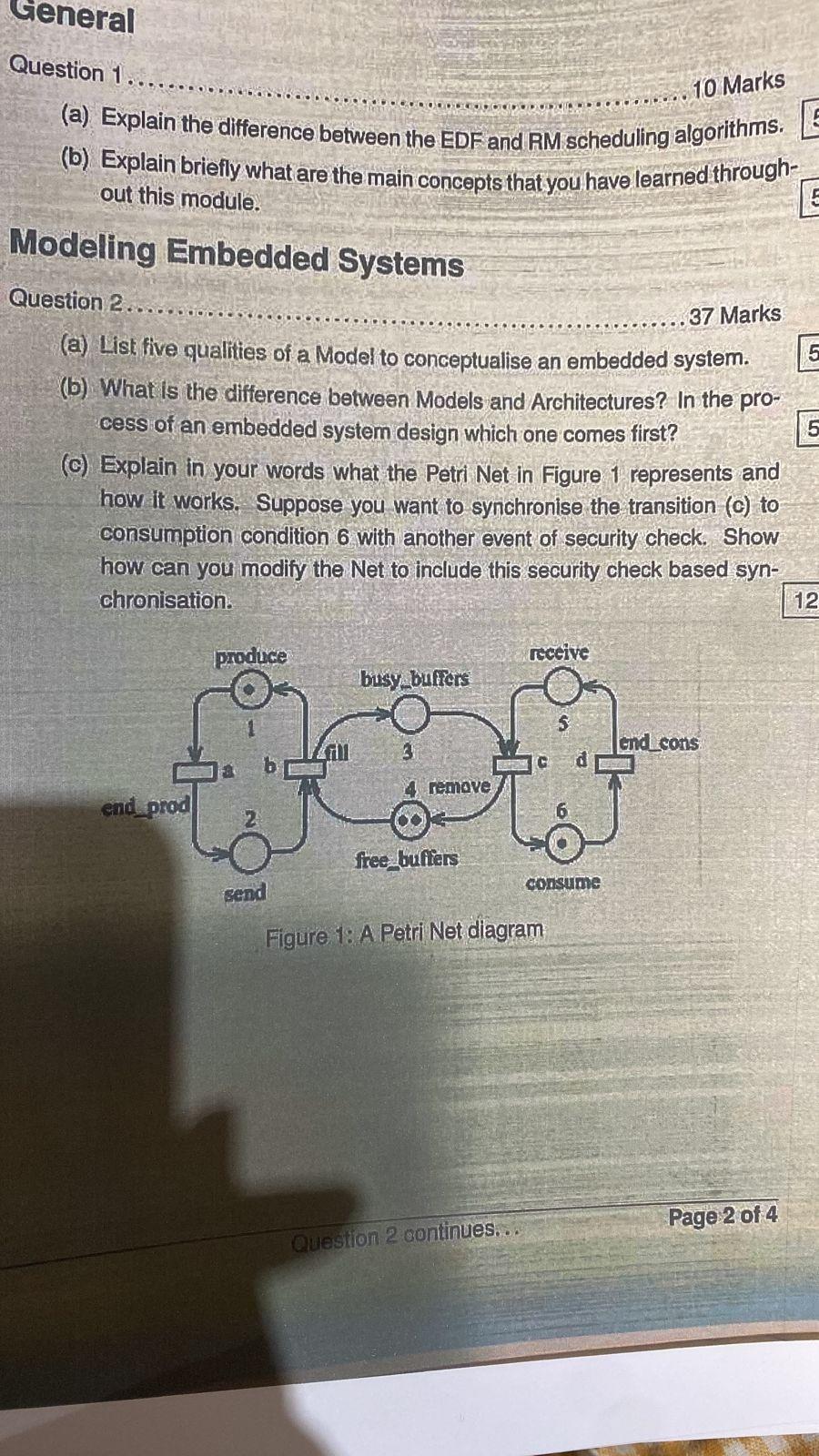 Solved General Question 1 10 Marks COOL (a) Explain the | Chegg.com
