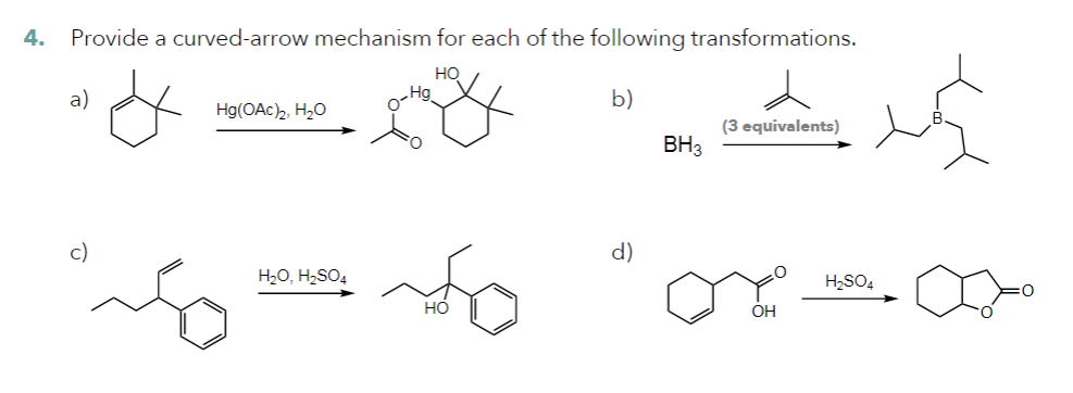 Solved Provide a curved-arrow mechanism for each of the | Chegg.com