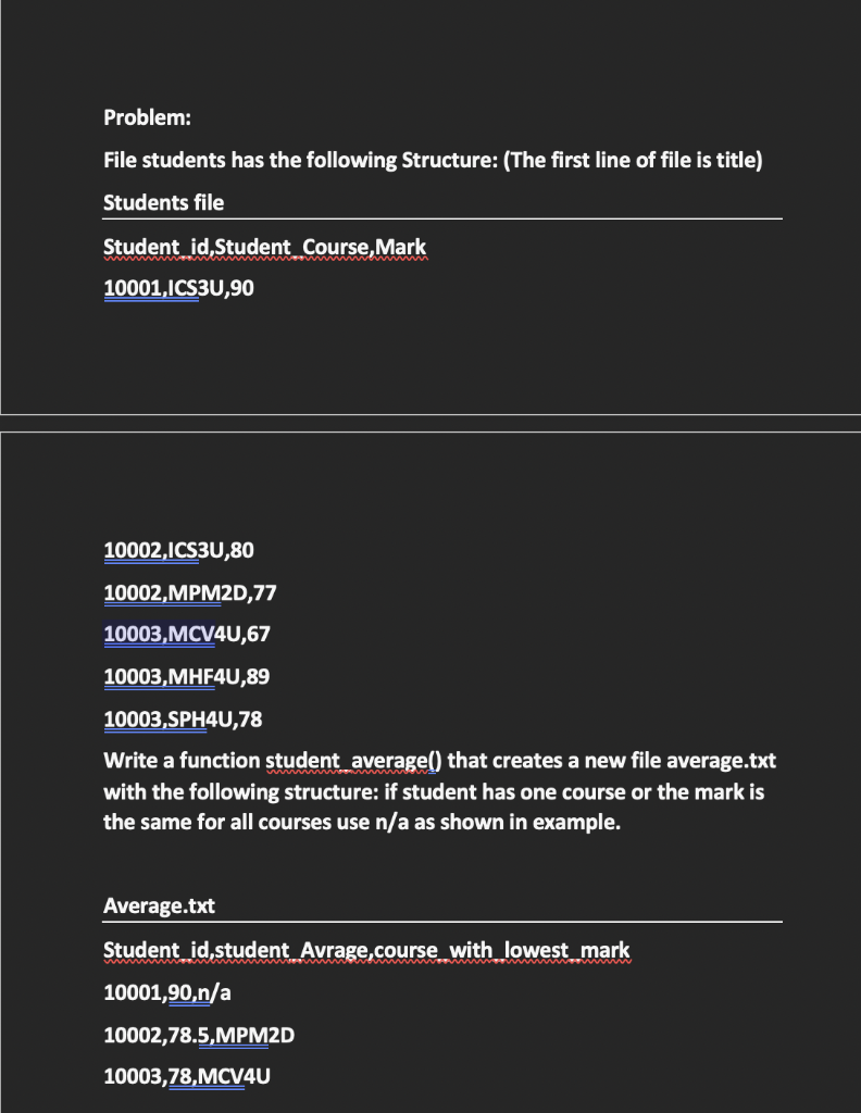 Solved Problem: File students has the following Structure: | Chegg.com