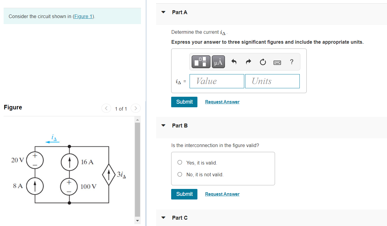 Solved Consider the circuit shown in (Figure 1). Part A | Chegg.com