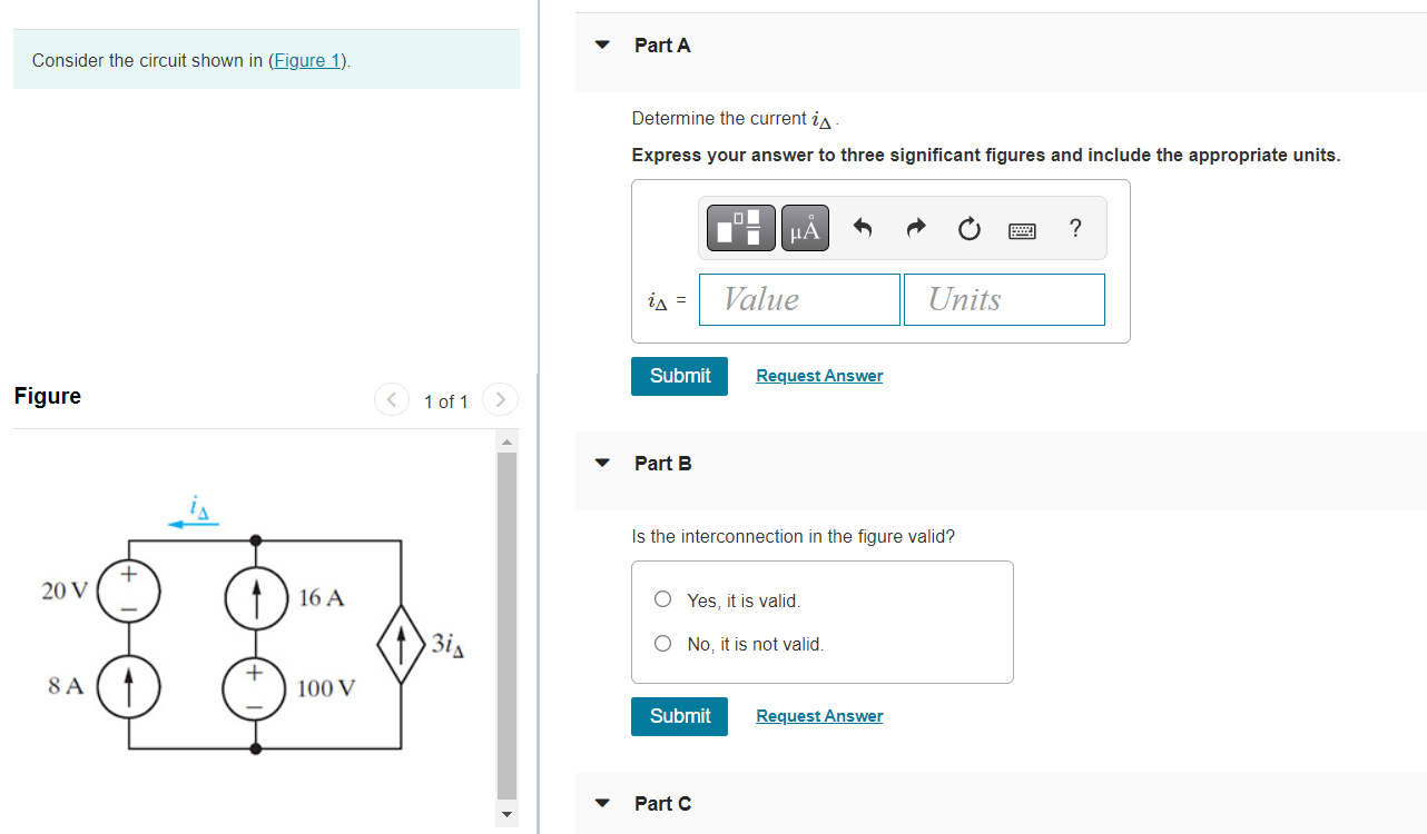 Solved Consider The Circuit Shown In (Figure 1). Part A | Chegg.com