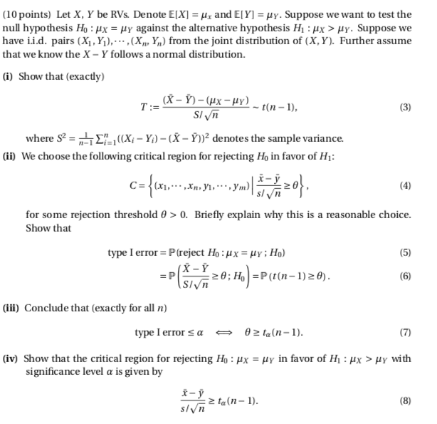 Solved 10 Points Let X Y Be Rvs Denote E X Hz And E Chegg Com