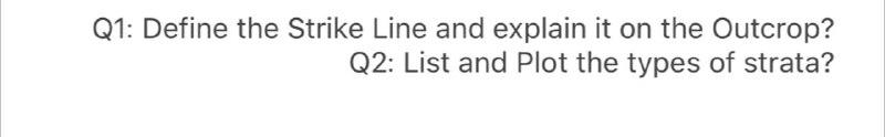 Solved Q1: Define the Strike Line and explain it on the | Chegg.com