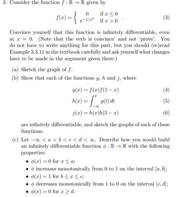 3 Consider The Function F Rr Given By 0 F X Chegg Com