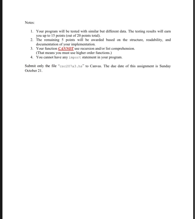 Solved In this assignment, you are going to write a Haskell | Chegg.com
