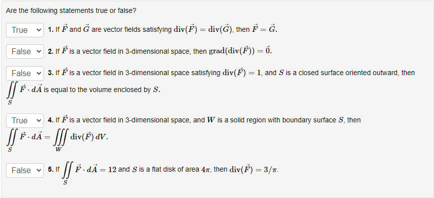 Solved Are the following statements true or false? 1. If F | Chegg.com