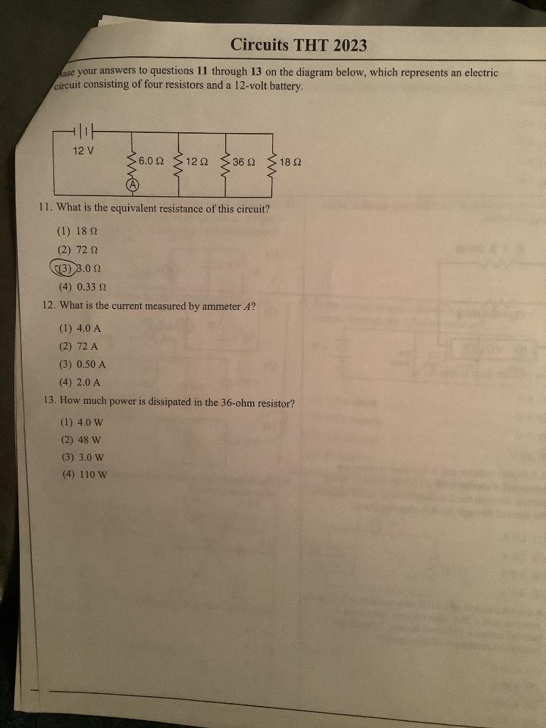 Solved 14. A combination of two identical resistors
