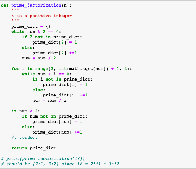Solved Write a function that uses the dictionary returned | Chegg.com