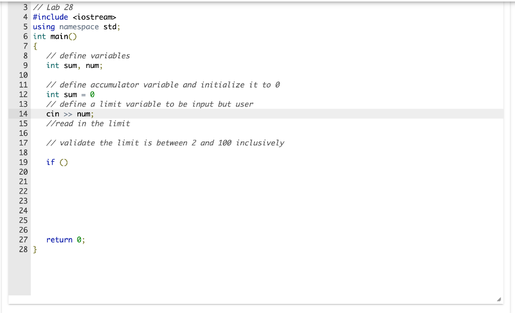 Solved Write a program that asks the user for a positive | Chegg.com