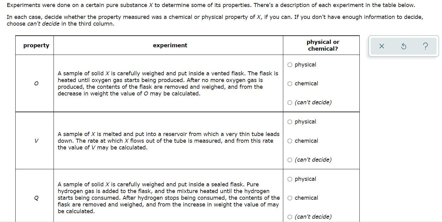 Solved Experiments Were Done On A Certain Pure Substance X Chegg