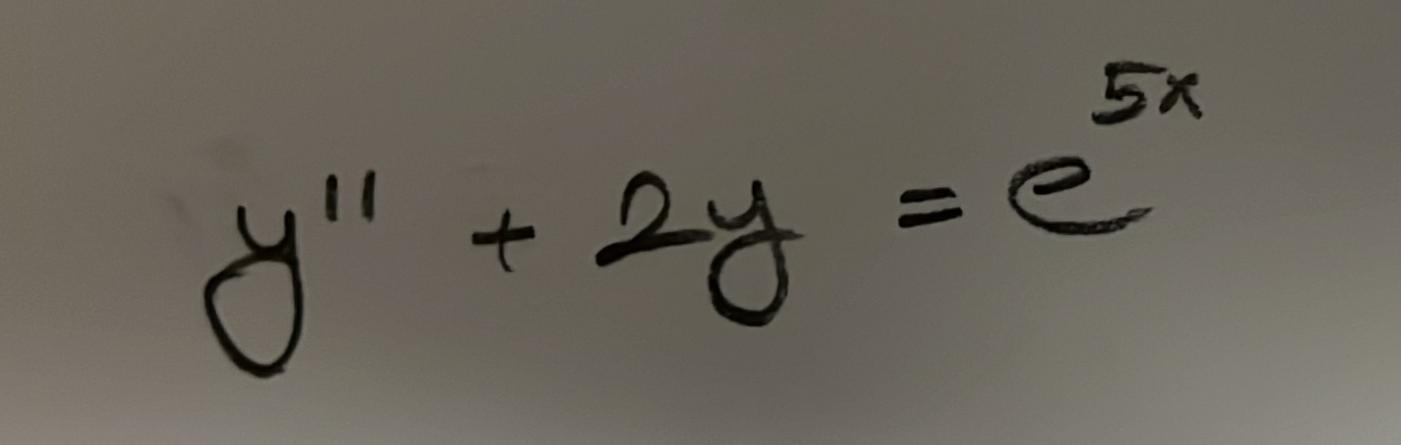 Solved Find A Particular Solution: Find Yp=? 