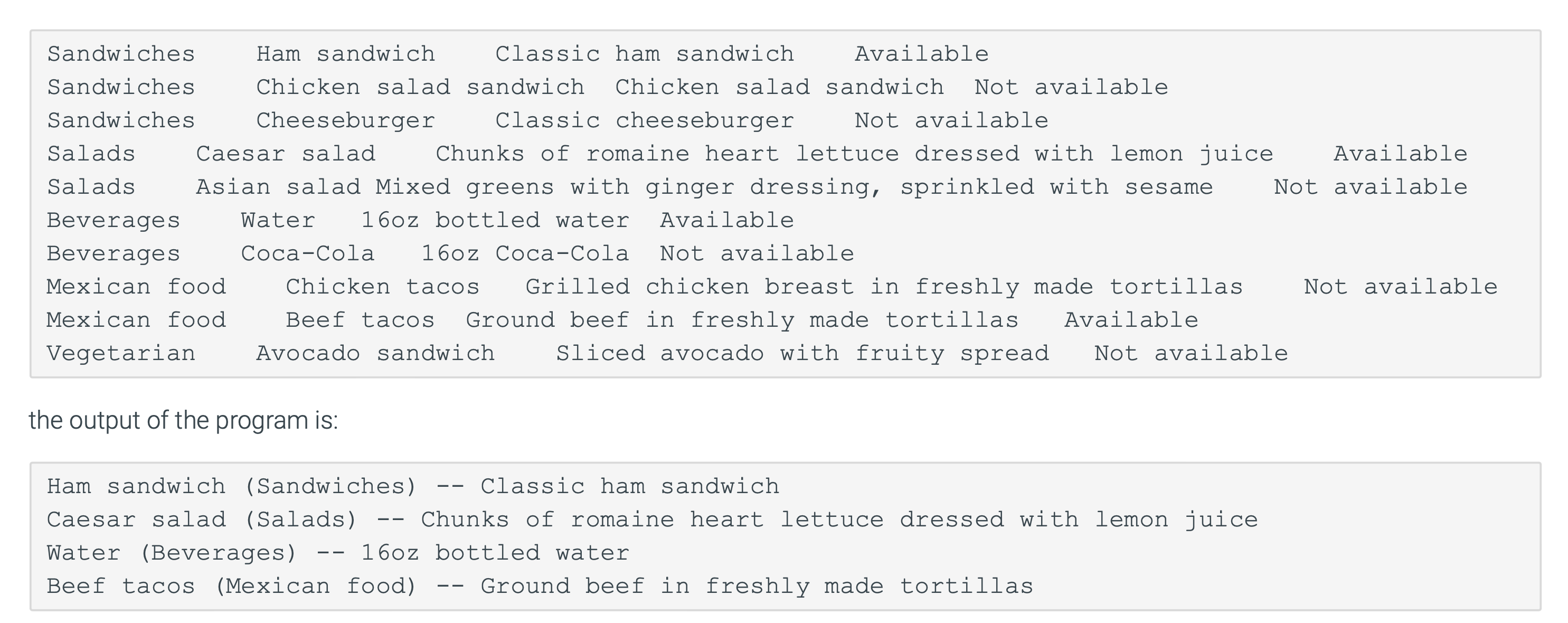 Solved For C++ 10.13 LAB: Parsing food dataPlease write code | Chegg.com