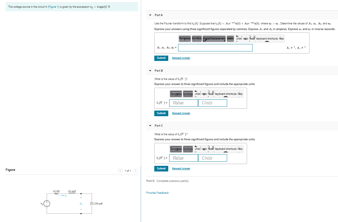 Solved The voltage source in the circuit in (Figure 1) is | Chegg.com