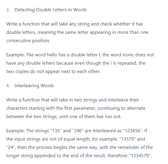 Solved 3. Detecting Double Letters in Words Write a function