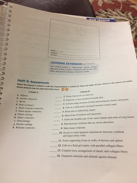 Solved Match The Issues In Column A With The Characterist Chegg