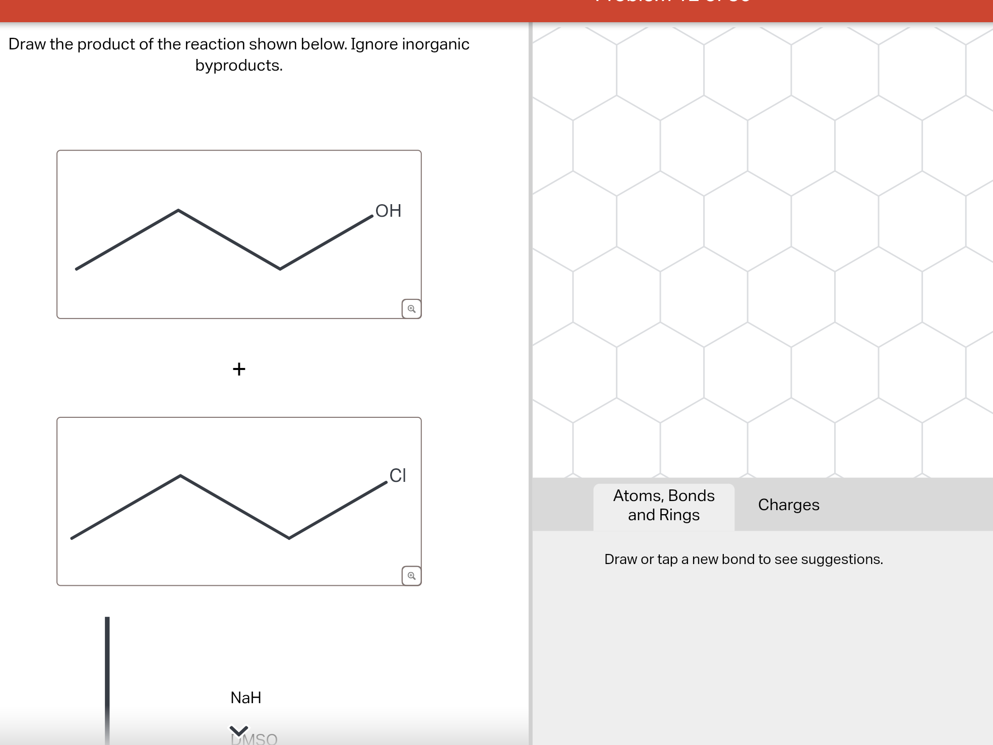 Solved Draw the product of the reaction shown below. Ignore | Chegg.com