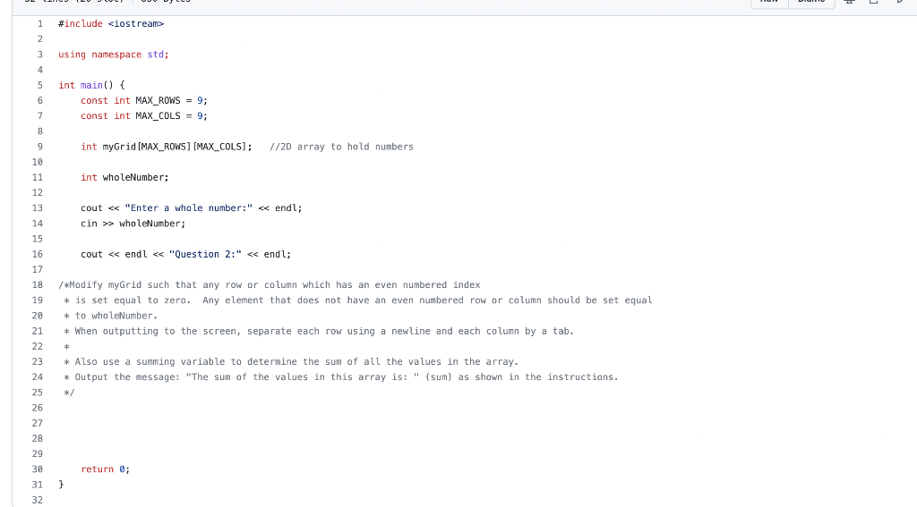 Solved Complete your code for partib in part1b.cpp. You are | Chegg.com