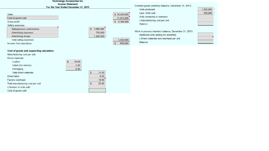 Solved Flow of Costs and Statement Technology