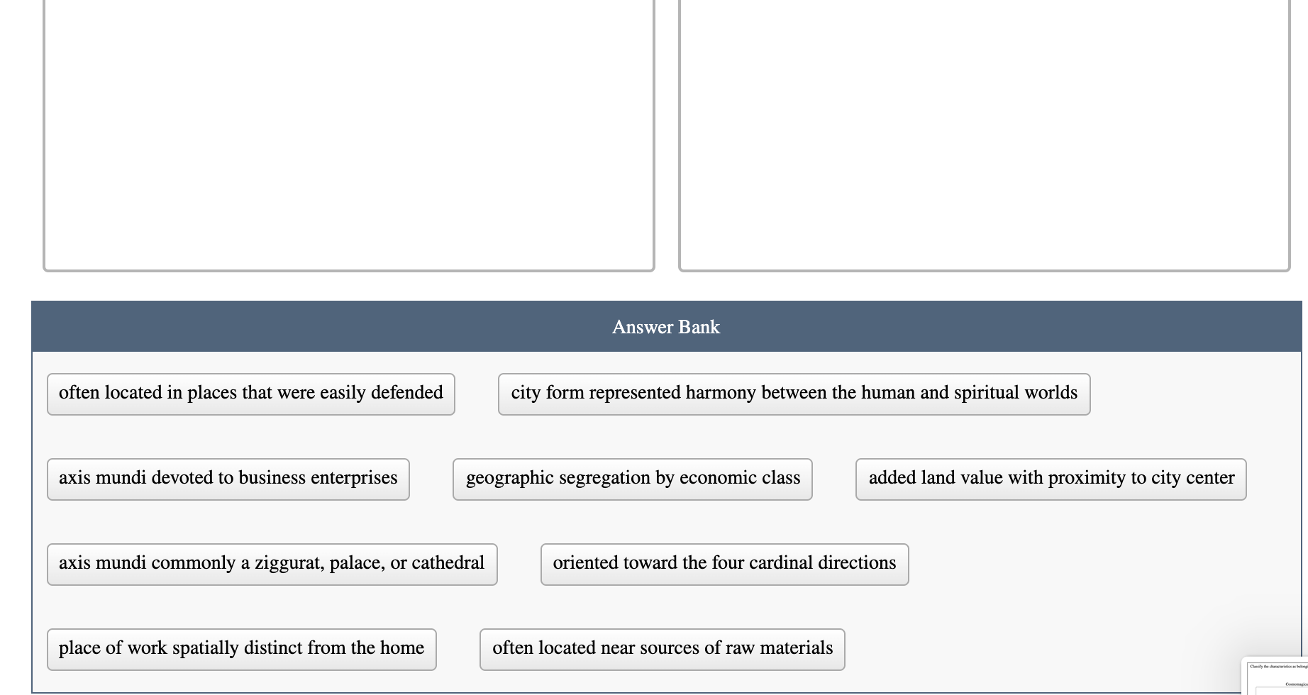 Solved Classify the characteristics as belonging to either | Chegg.com