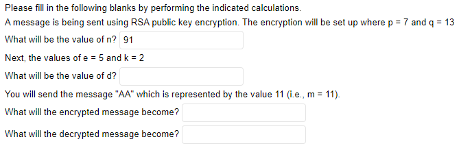 Solved Please fill in the following blanks by performing the | Chegg.com