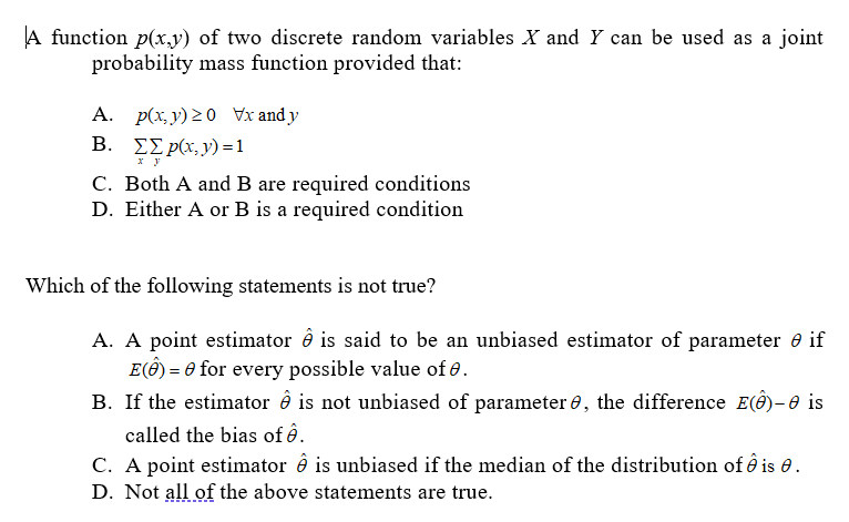 Solved A Function P X Y Of Two Discrete Random Variable Chegg Com