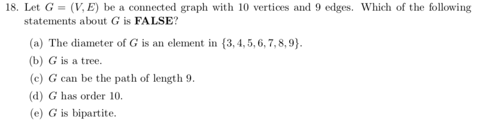 Solved 17. Let G = (V, E) be the graph with V = {0, 1, 2, | Chegg.com