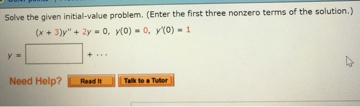 Solved Solve The Given Initial Value Problem Enter The Chegg