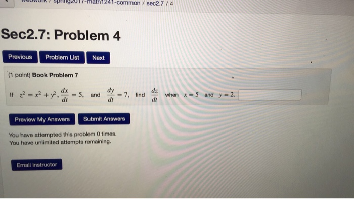 solved-if-z-2-x-2-y-2-dx-dt-5-and-dy-dt-7-find-chegg