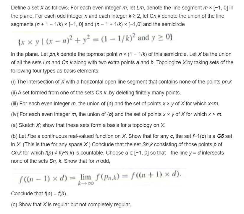 Define A Set X As Follows For Each Even Integer M Chegg Com