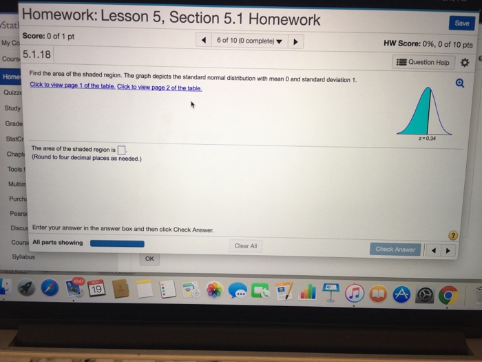 homework section 5.1 statistics