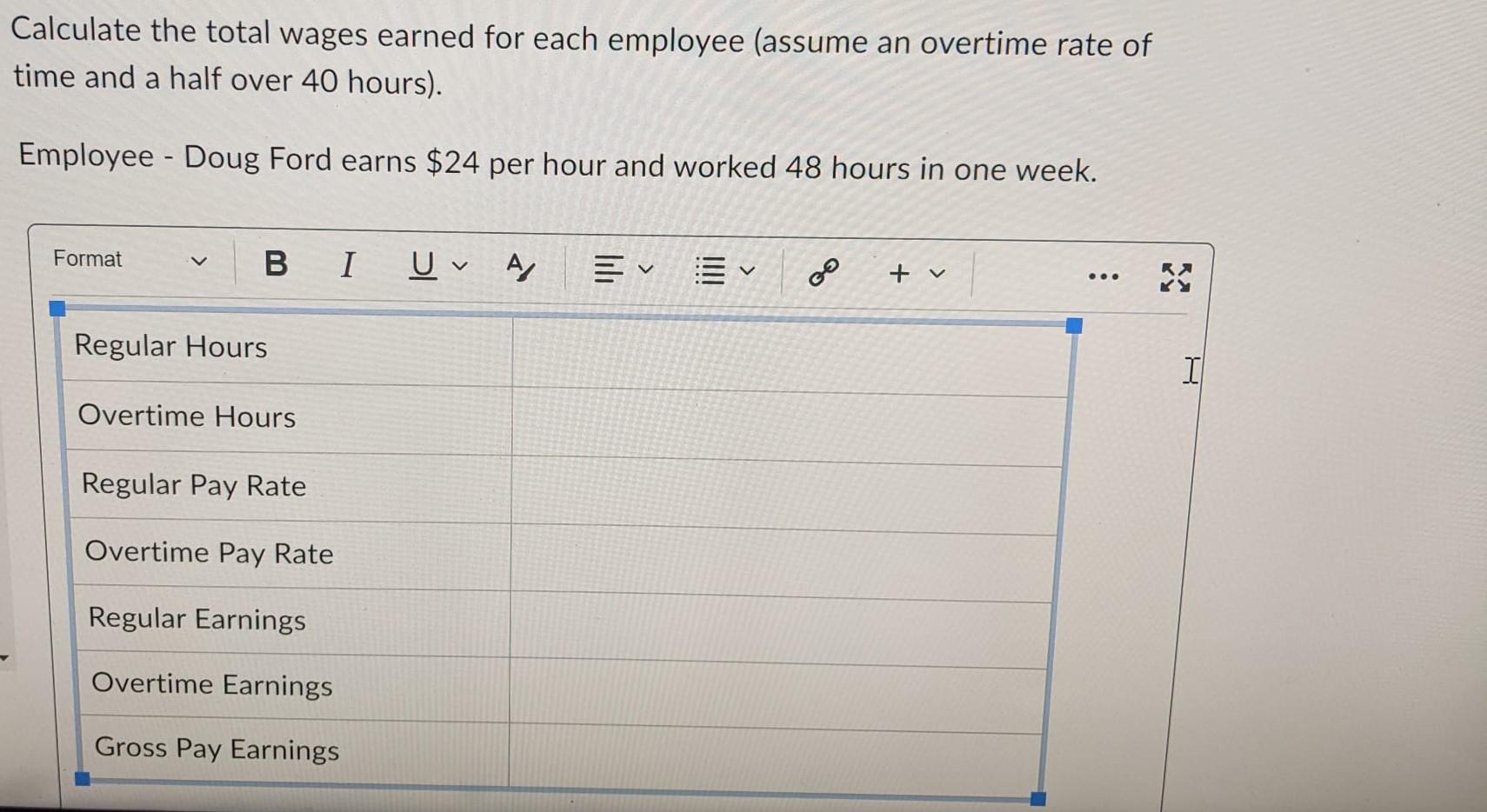 Solved Calculate the total wages earned for each employee | Chegg.com