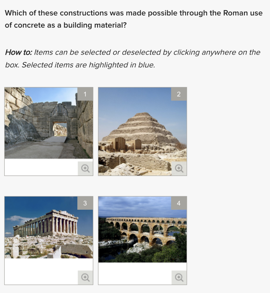 Solved Which of these constructions was made possible