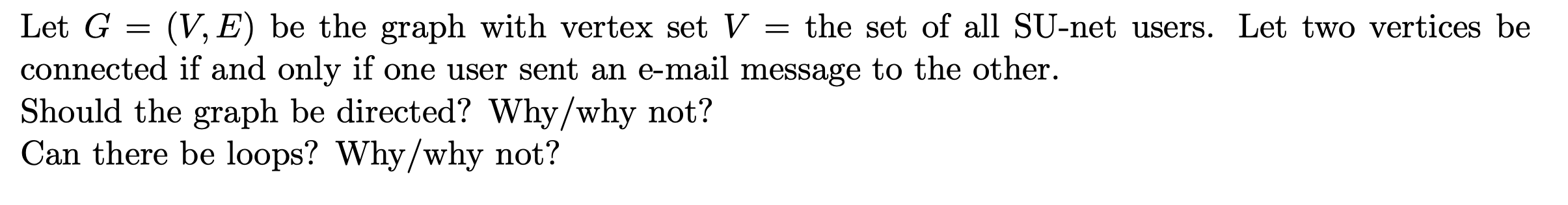 Solved Let G = (V, E) be the graph with vertex set V the set | Chegg.com