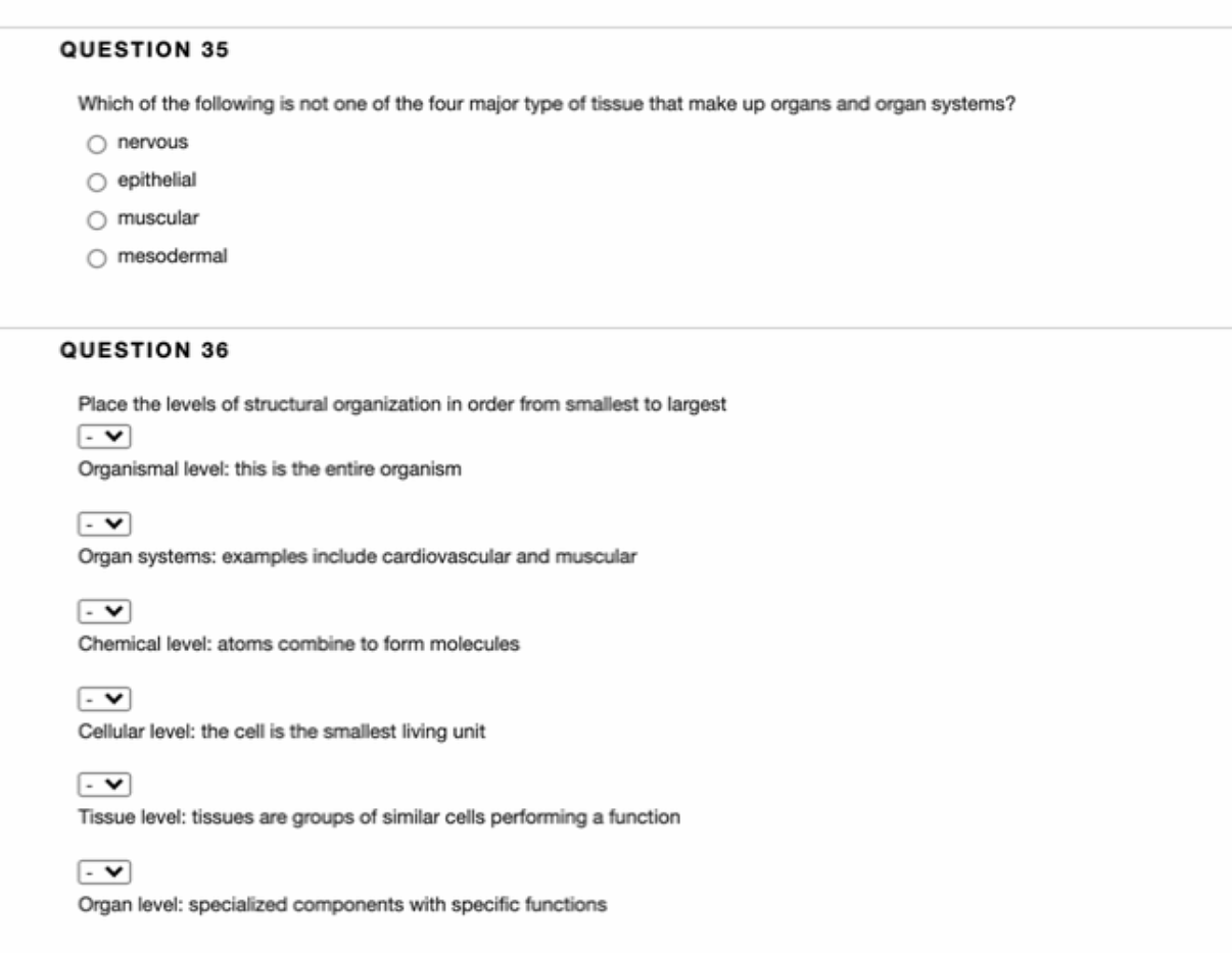 Solved QUESTION 35 Which of the following is not one of the | Chegg.com