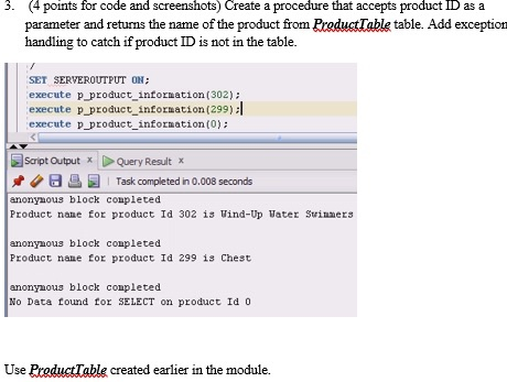 Solved 3. (4 points for code and screenshots) Create a | Chegg.com