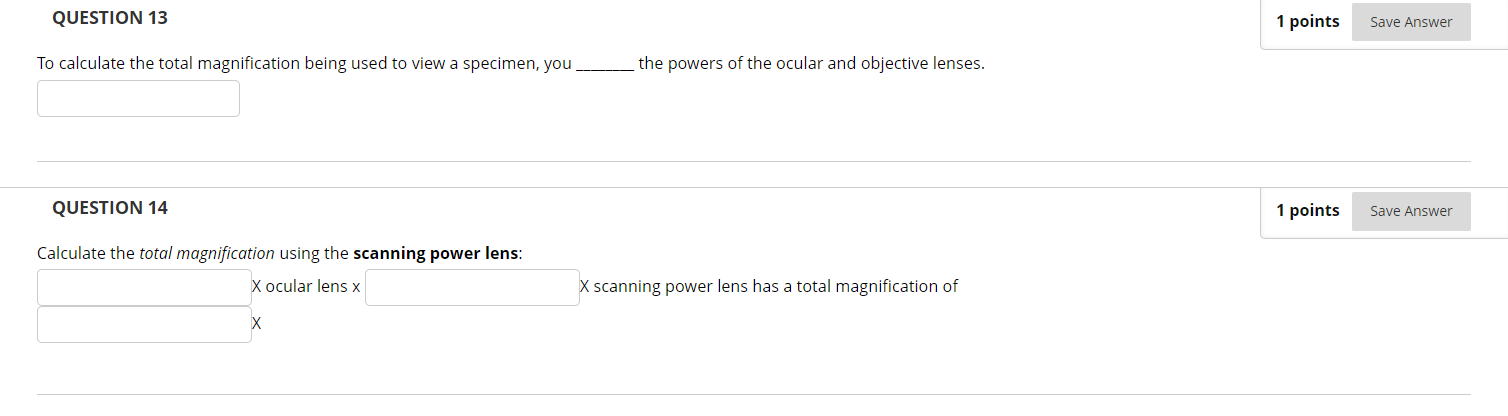 Solved QUESTION 13 1 points Save Answer To calculate the | Chegg.com