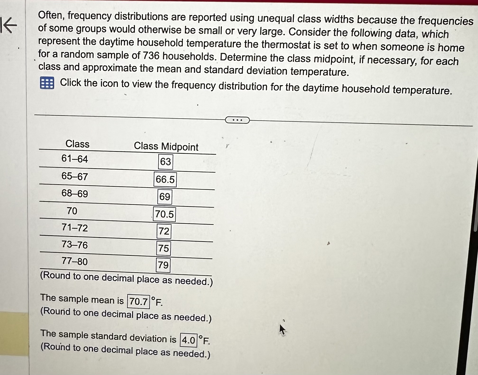 Solved Often, frequency distributions are reported using | Chegg.com